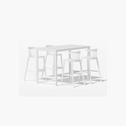 Stratus Table With Aria Chairs 5-Piece Outdoor Bar Set gallery detail image