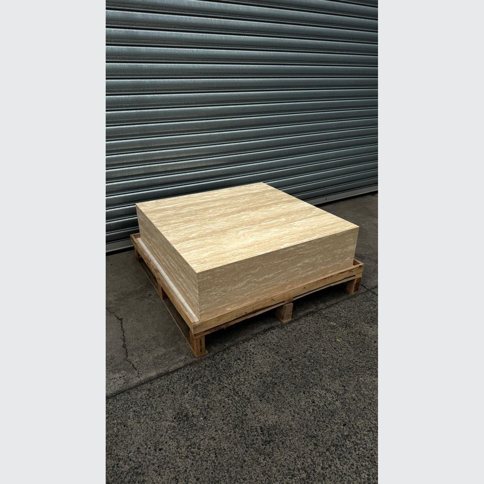 Square Coffee Table - Veincut Travertine | Natural Stone Co. gallery detail image