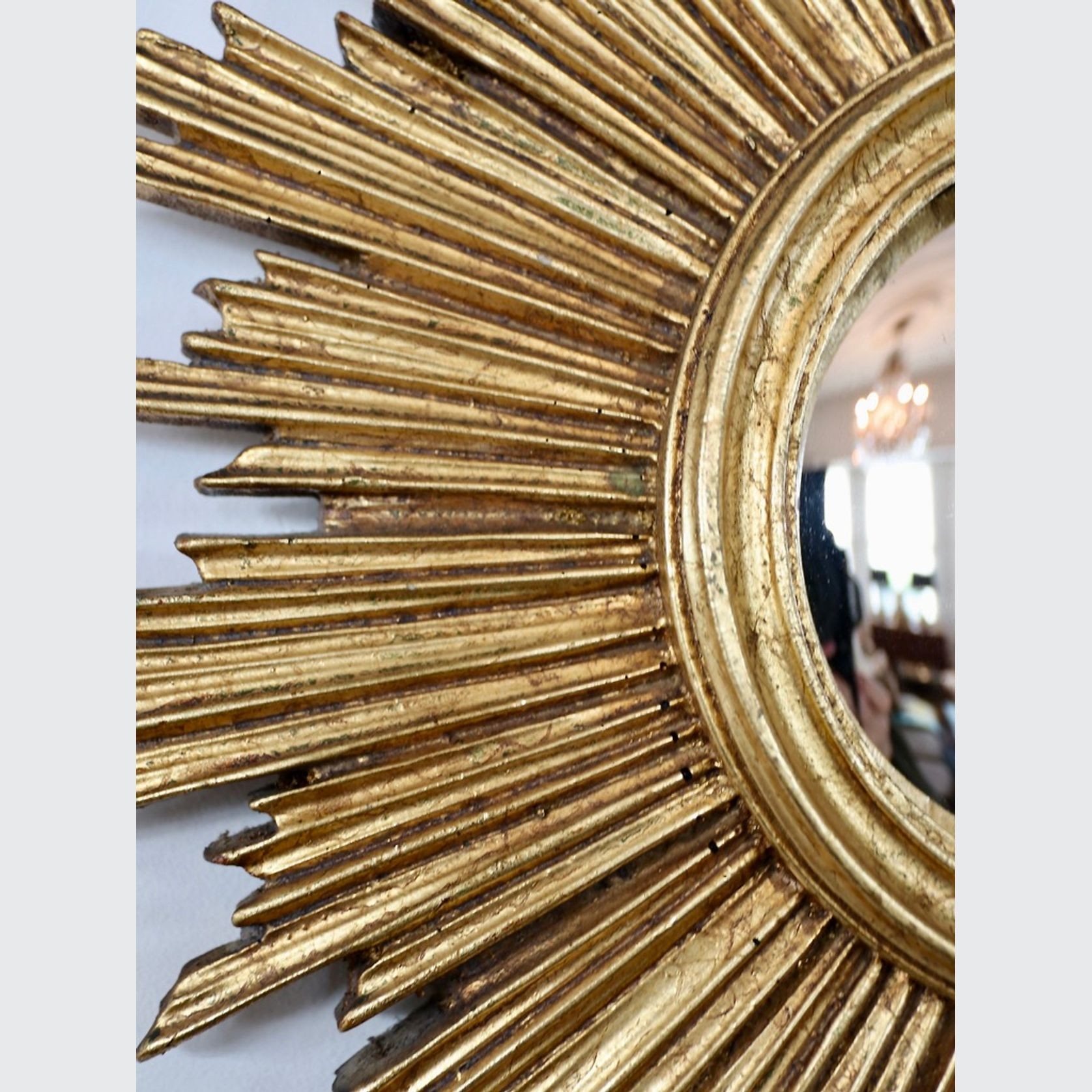 A Louis Xiv Style French Sunburst Mirror C.1950 gallery detail image