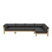 Newport Teak Outdoor Sofa L Sectional - 5 Seat gallery detail image
