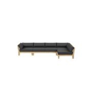 Newport Teak Outdoor Sofa L Sectional - 5 Seat gallery detail image