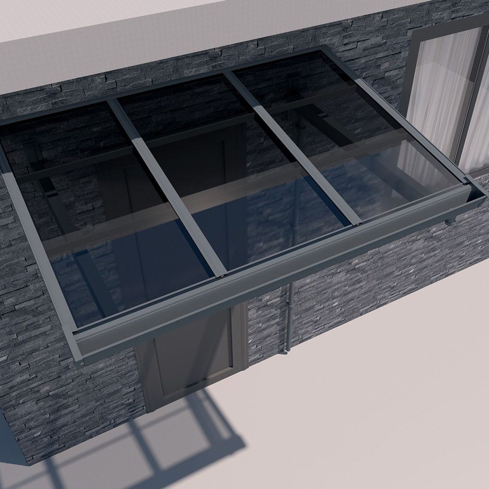 Custom Fixed Awning Canopy for Door, Window, Patio, Deck gallery detail image