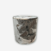 Rounded Side Table - Milky Blue Marble | Natural Stone Co. gallery detail image