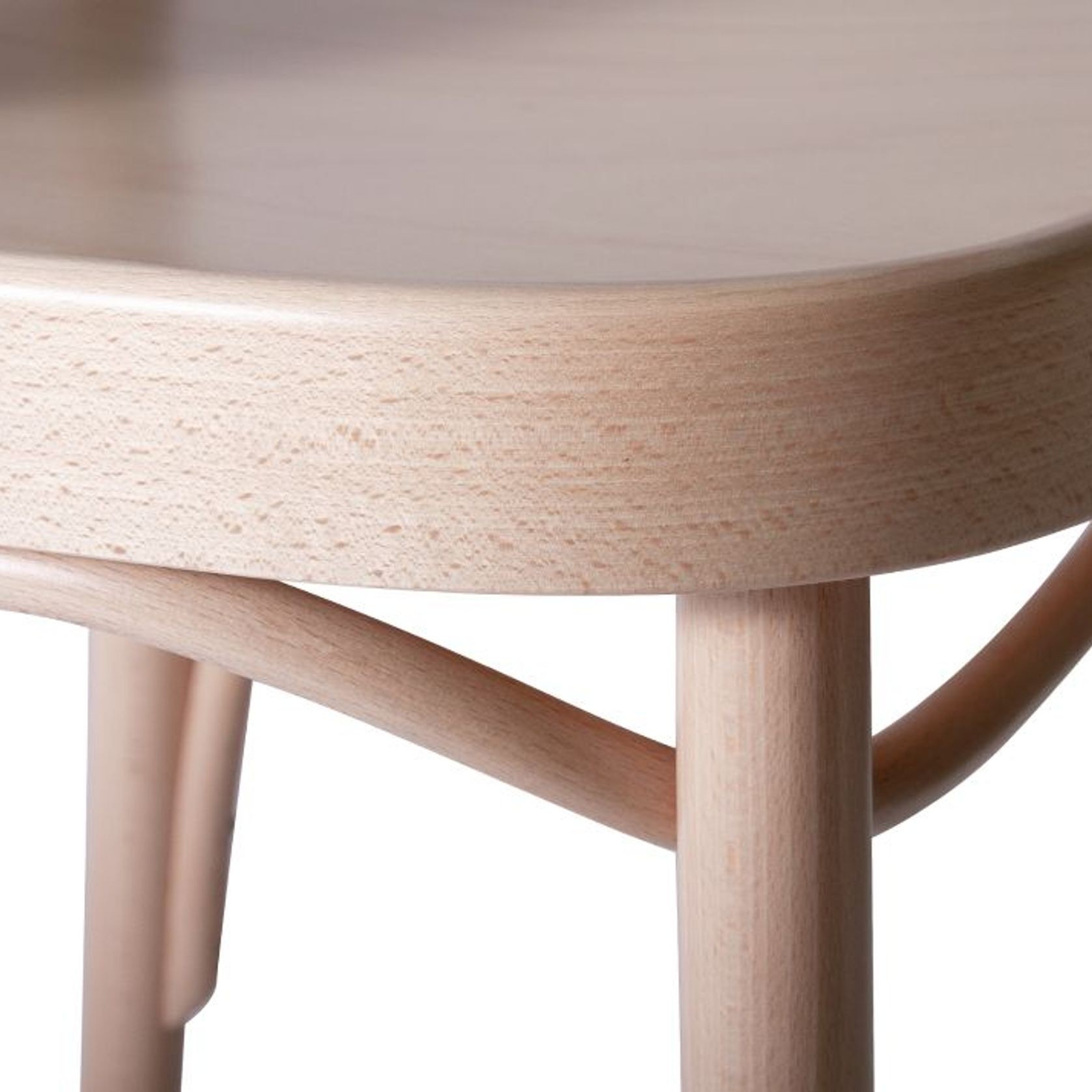 811 Hoffmann Stool - Natural Wood Seat - by TON gallery detail image
