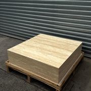 Square Coffee Table - Veincut Travertine | Natural Stone Co. gallery detail image