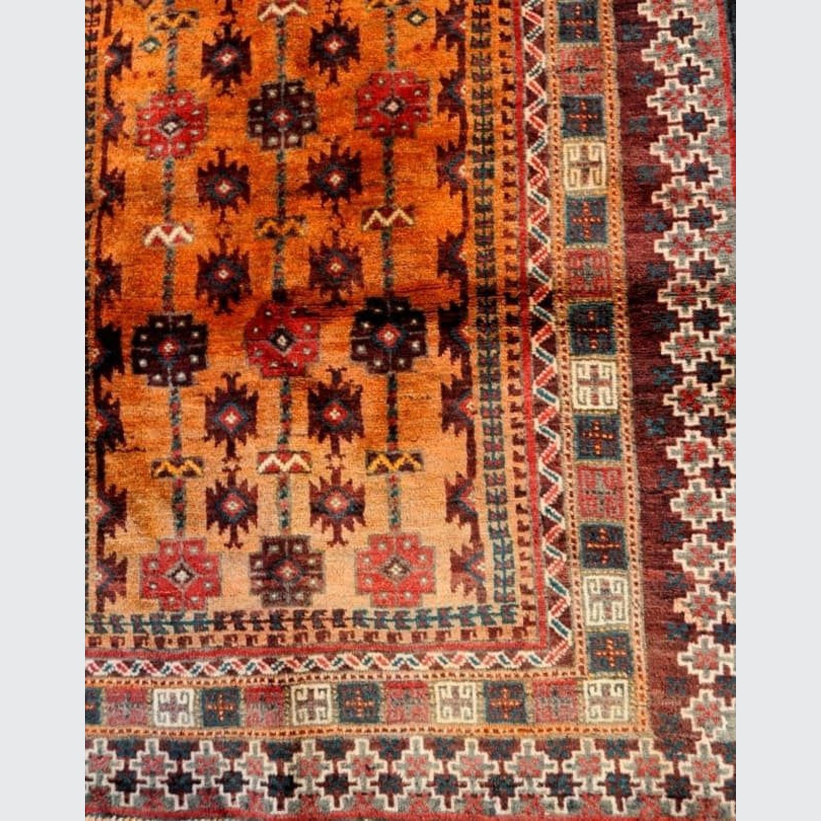 Zabol Burnt Orange Rug 231 x 100cm gallery detail image