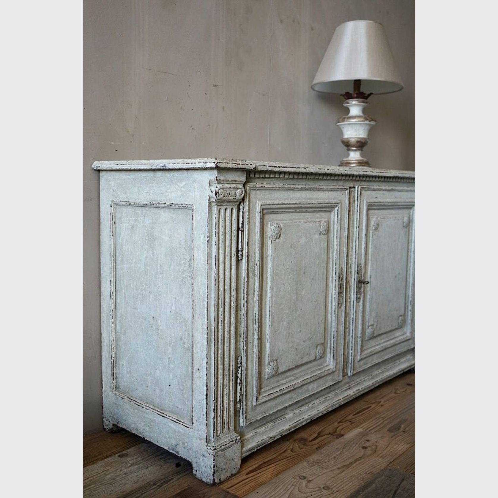 French Louis XVI Painted Sideboard gallery detail image