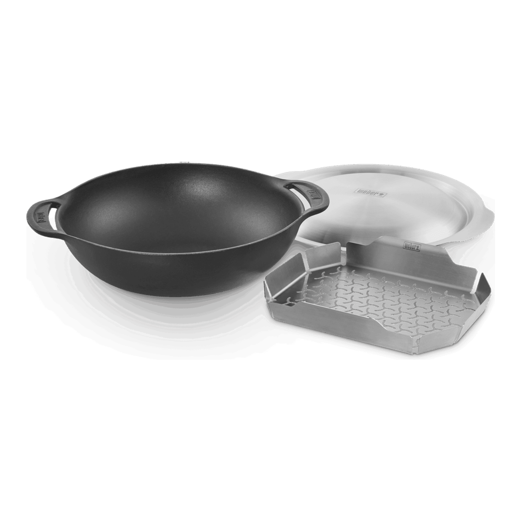 Weber GBS Cast Iron Wok and Steamer gallery detail image