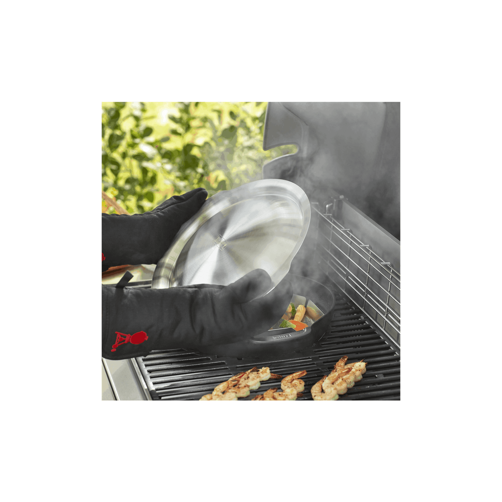 Weber GBS Cast Iron Wok and Steamer gallery detail image