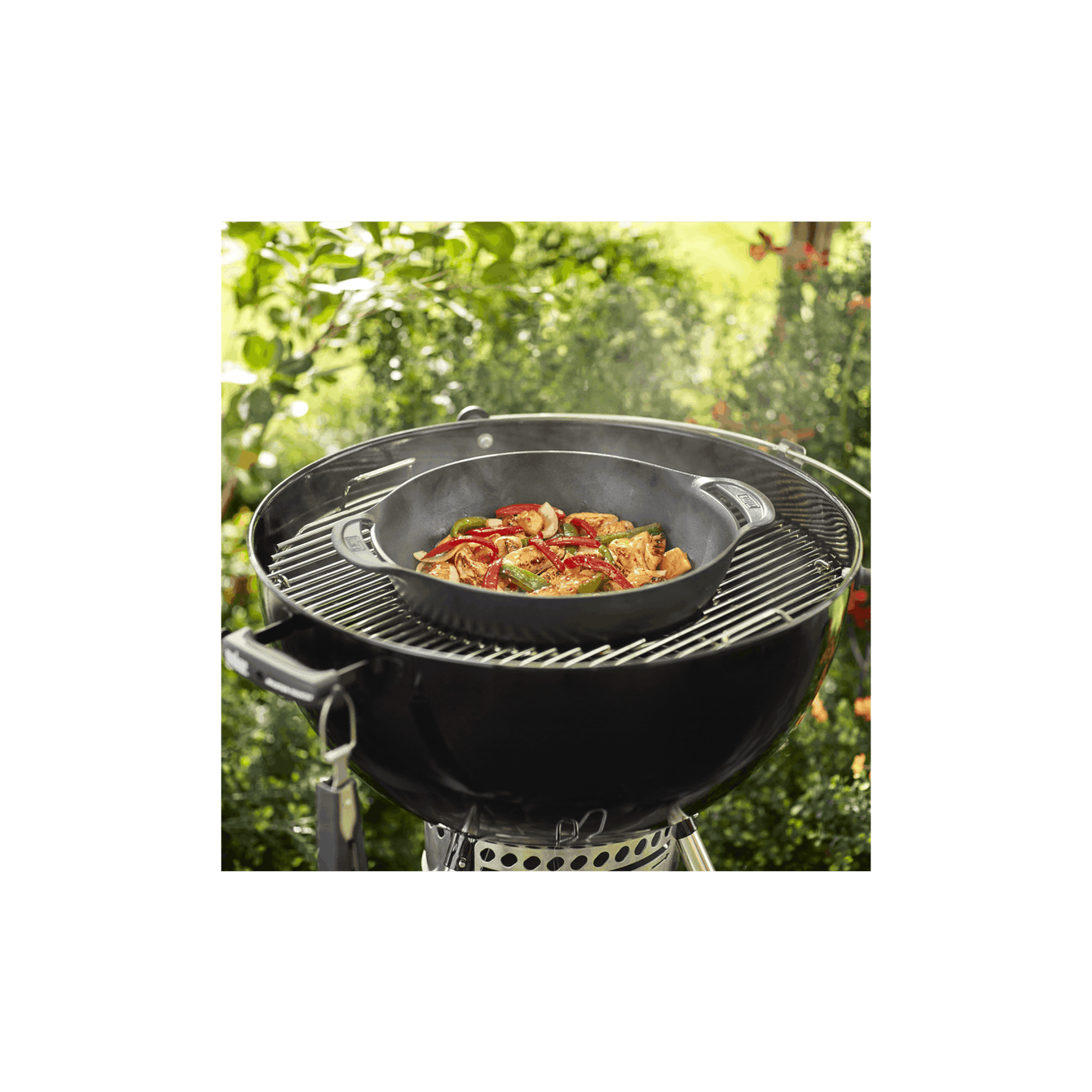 Weber GBS Cast Iron Wok and Steamer gallery detail image