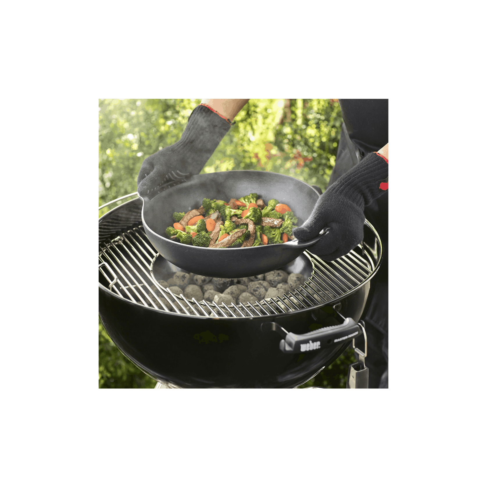 Weber GBS Cast Iron Wok and Steamer gallery detail image