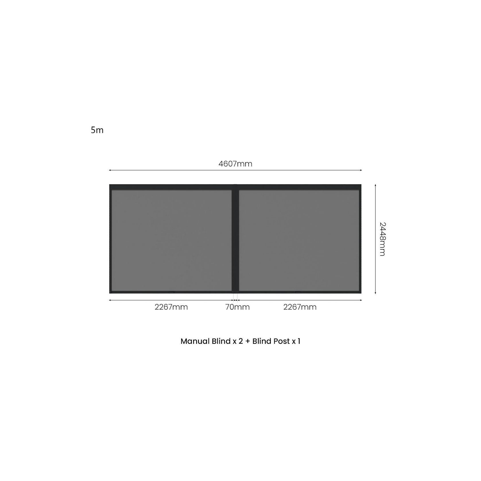 Retractable Shade Blind For Tasman Freestanding Pergola gallery detail image