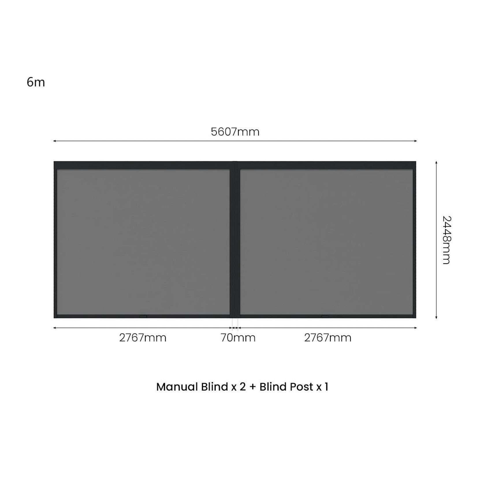 Retractable Shade Blind For Tasman Freestanding Pergola gallery detail image