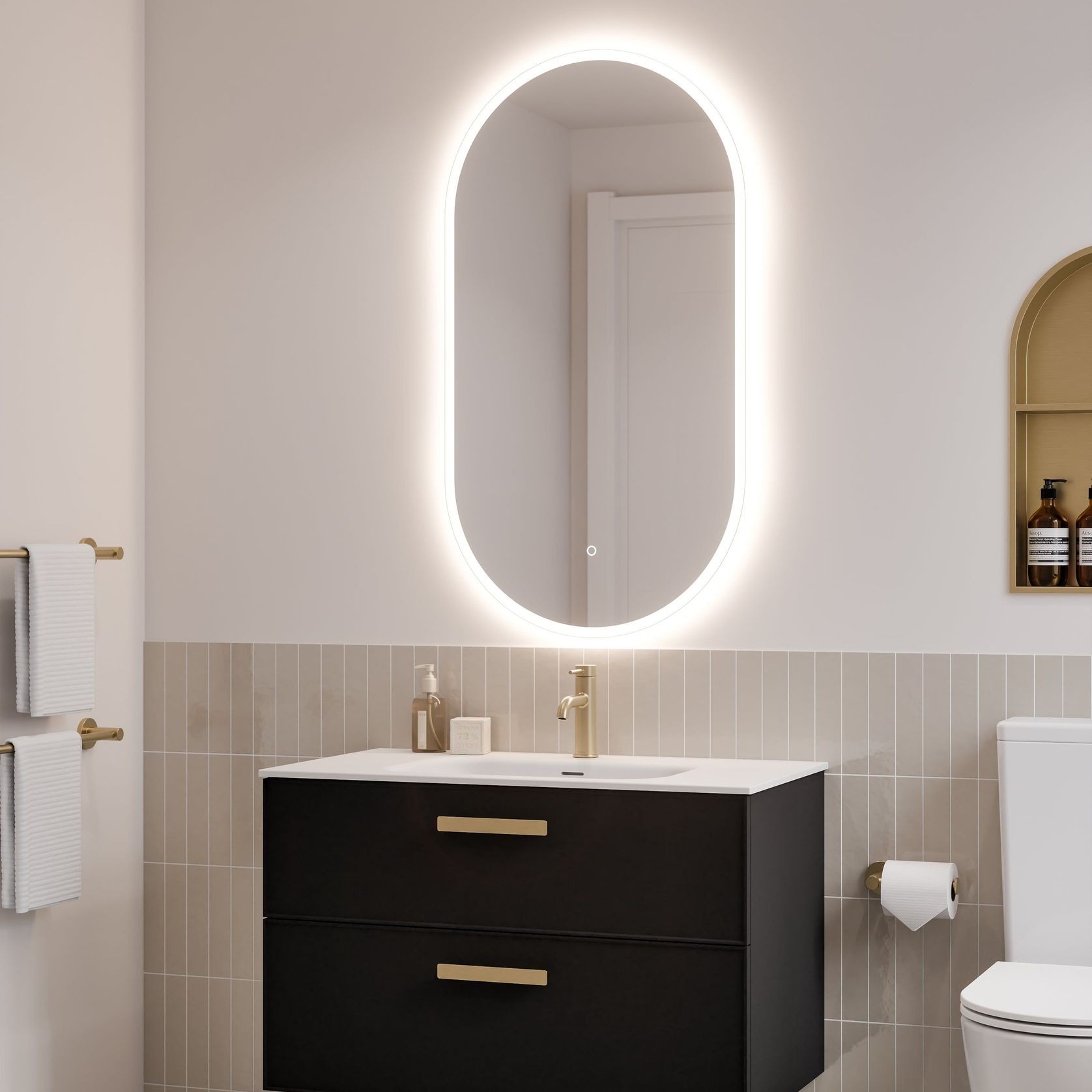 Lineare 900 Axel 2 Drawer Vanity gallery detail image