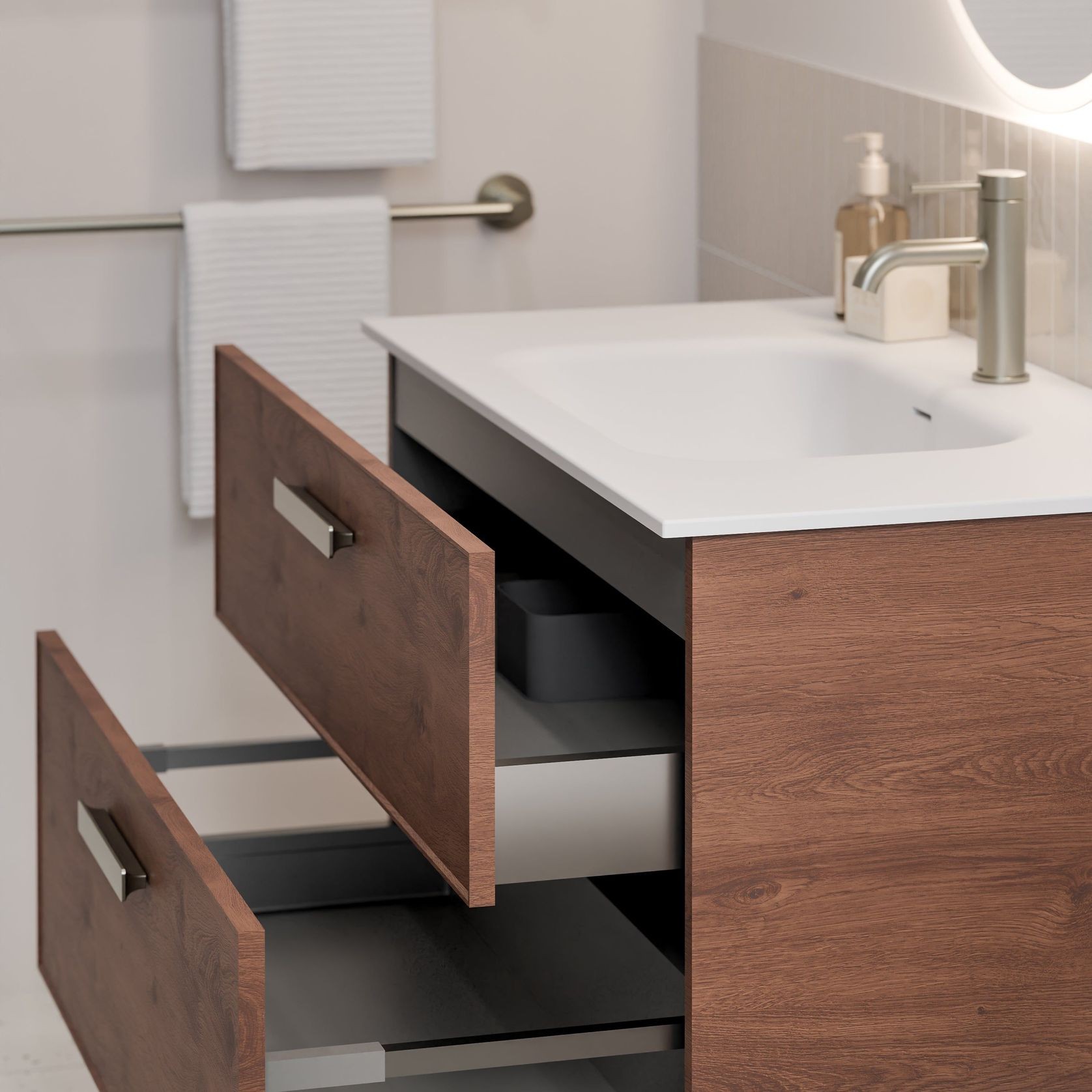 Lineare 900 Axel 2 Drawer Vanity gallery detail image