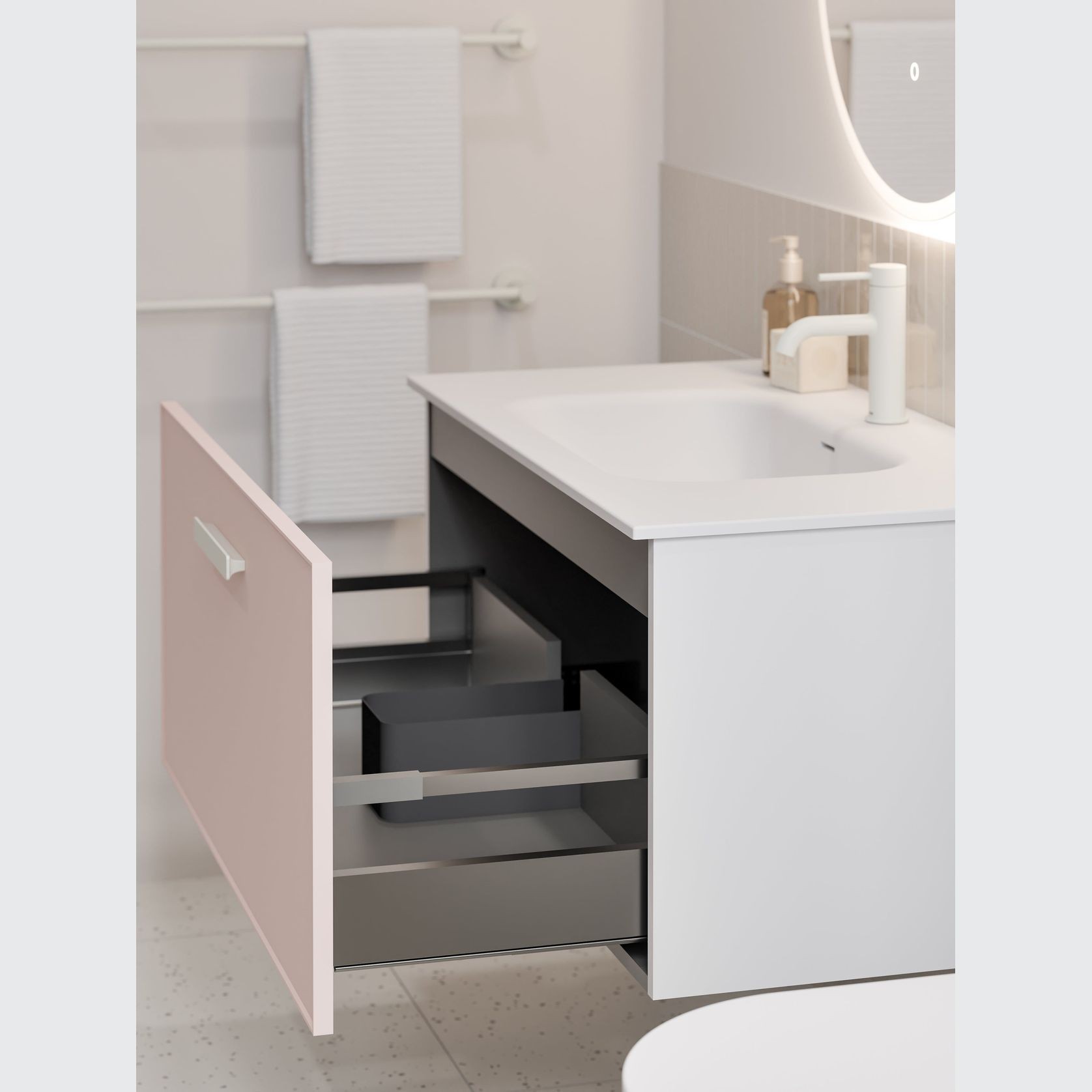 Lineare 900 Axel Single Drawer Vanity gallery detail image