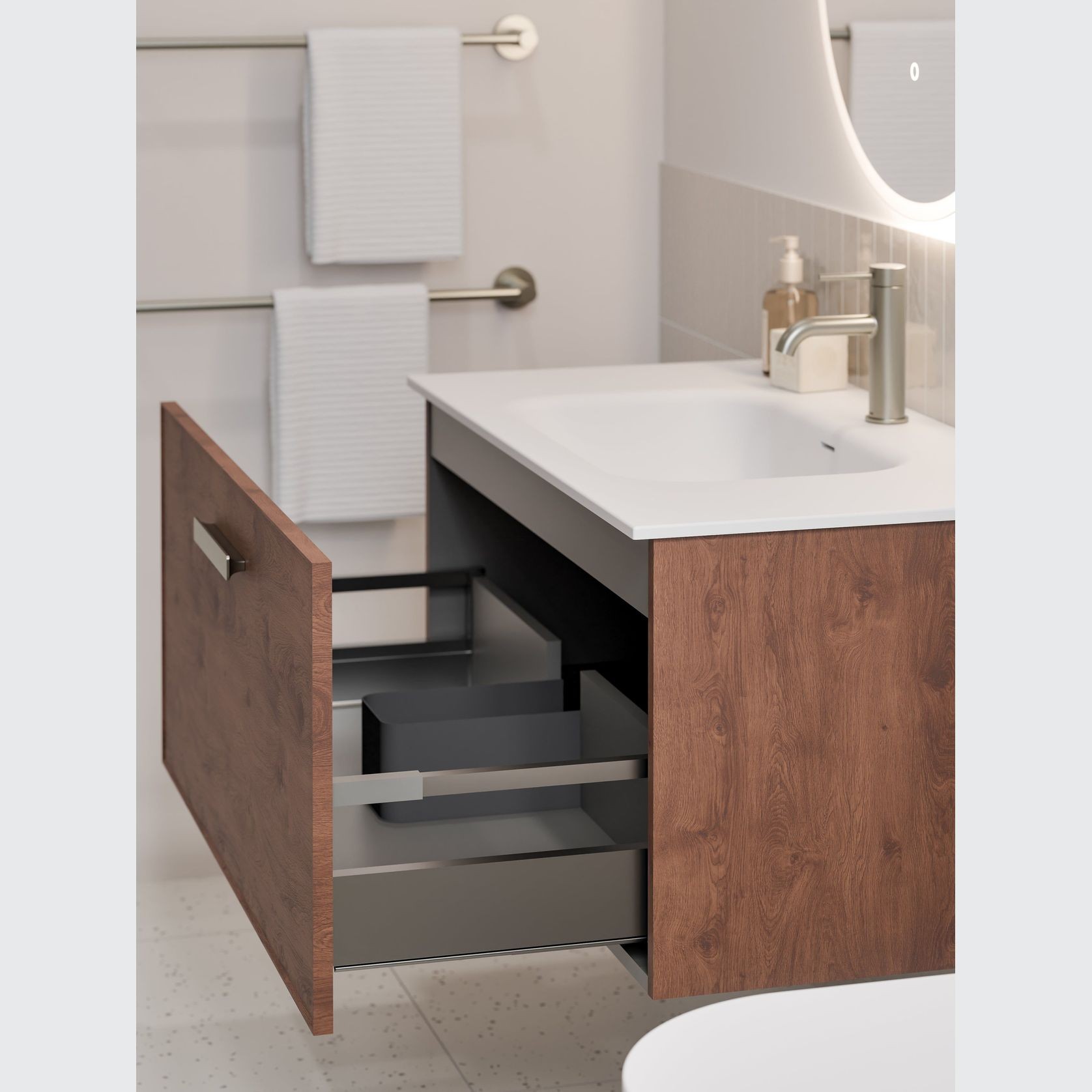 Lineare 900 Axel Single Drawer Vanity gallery detail image