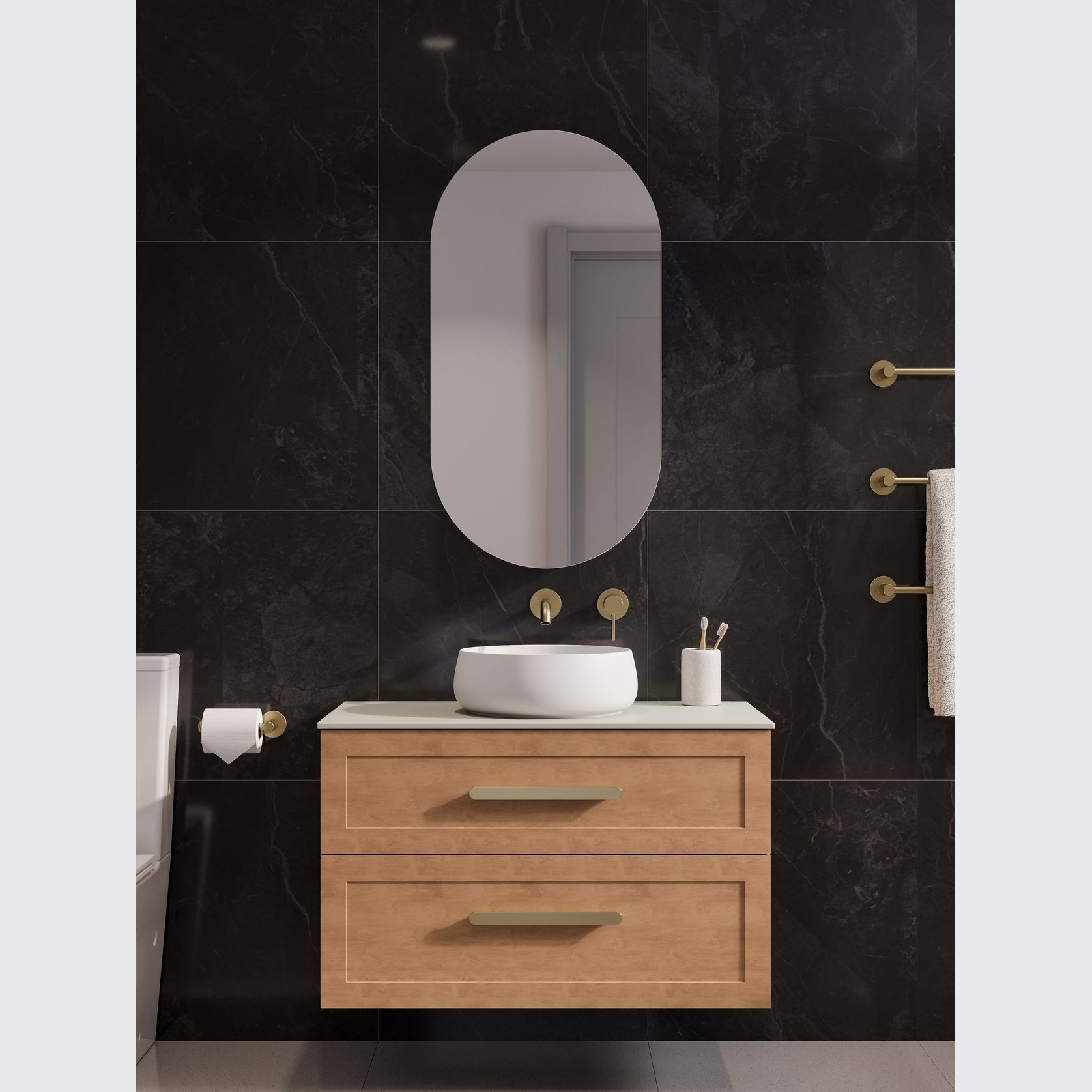 Lineare 900 Loft 2 Drawer Vanity gallery detail image