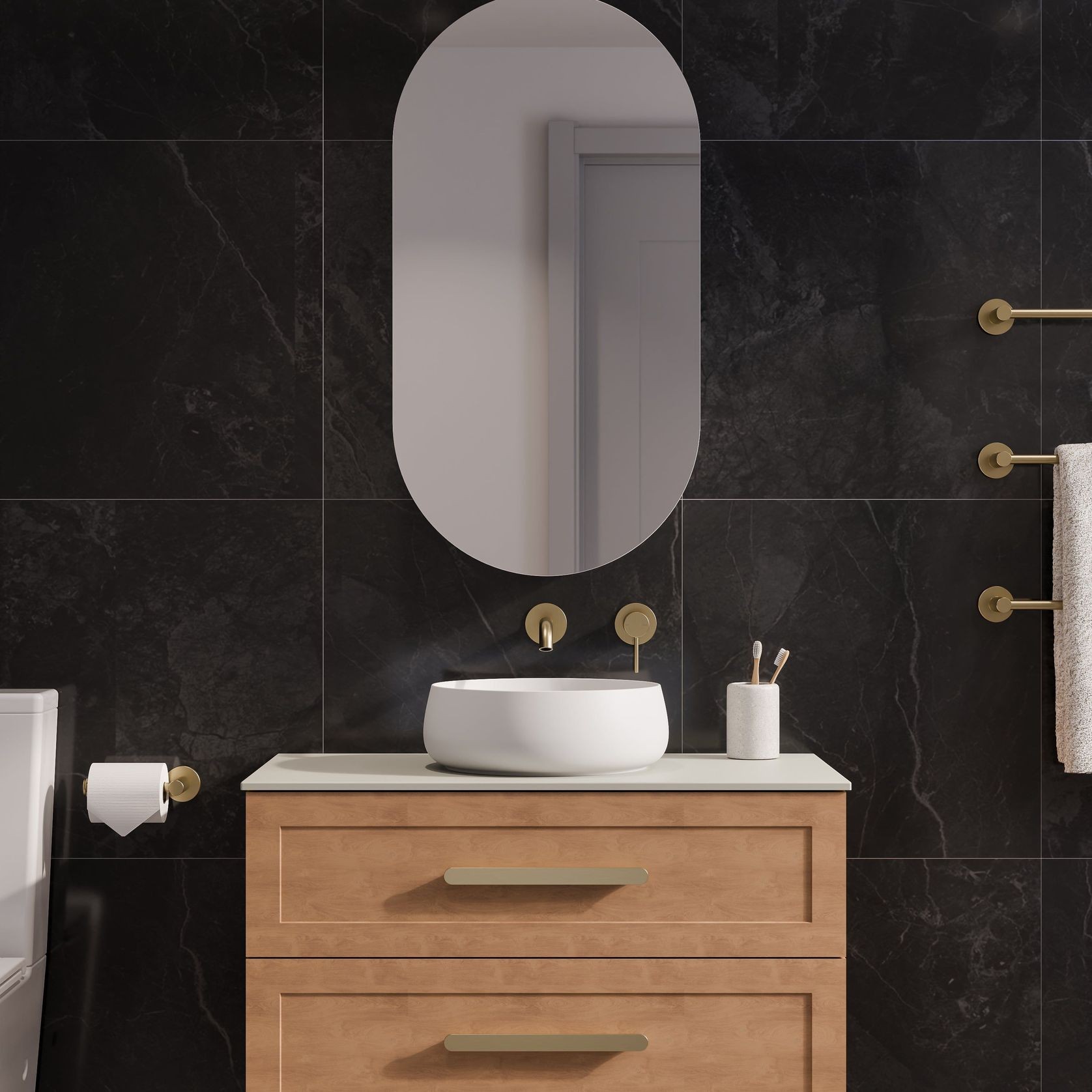 Lineare 900 Loft 2 Drawer Vanity gallery detail image