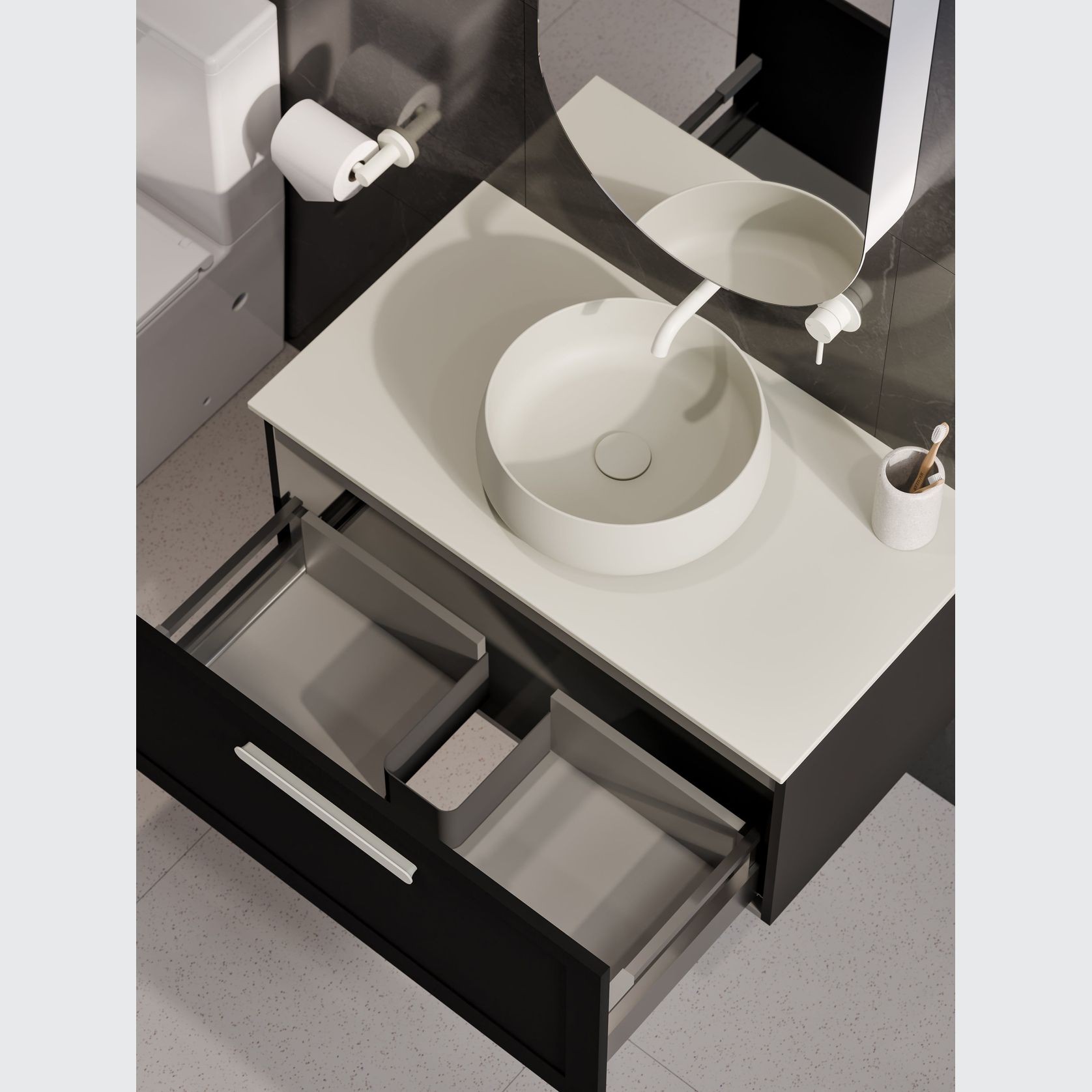 Lineare 900 Loft Single Drawer Vanity gallery detail image