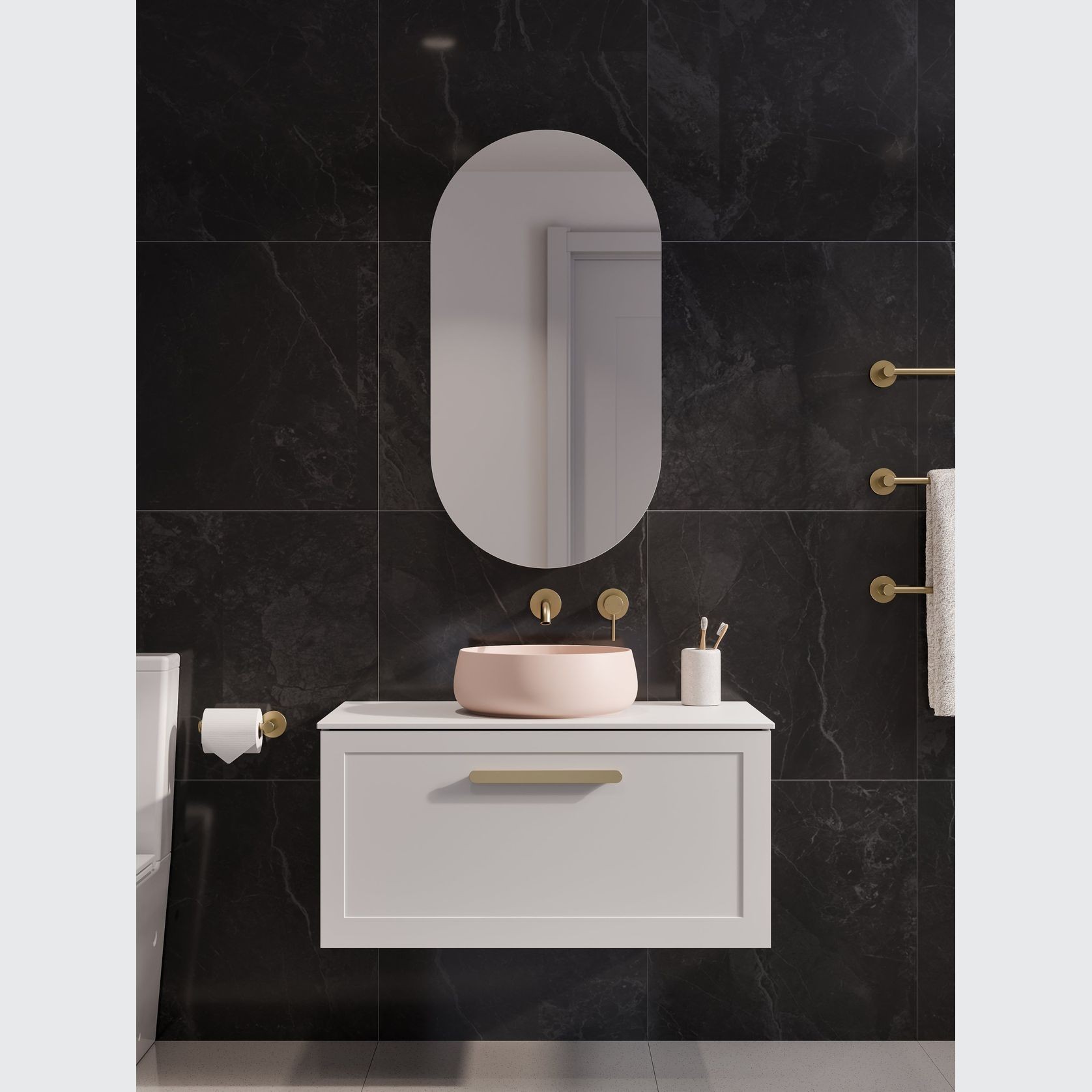 Lineare 900 Loft Single Drawer Vanity gallery detail image