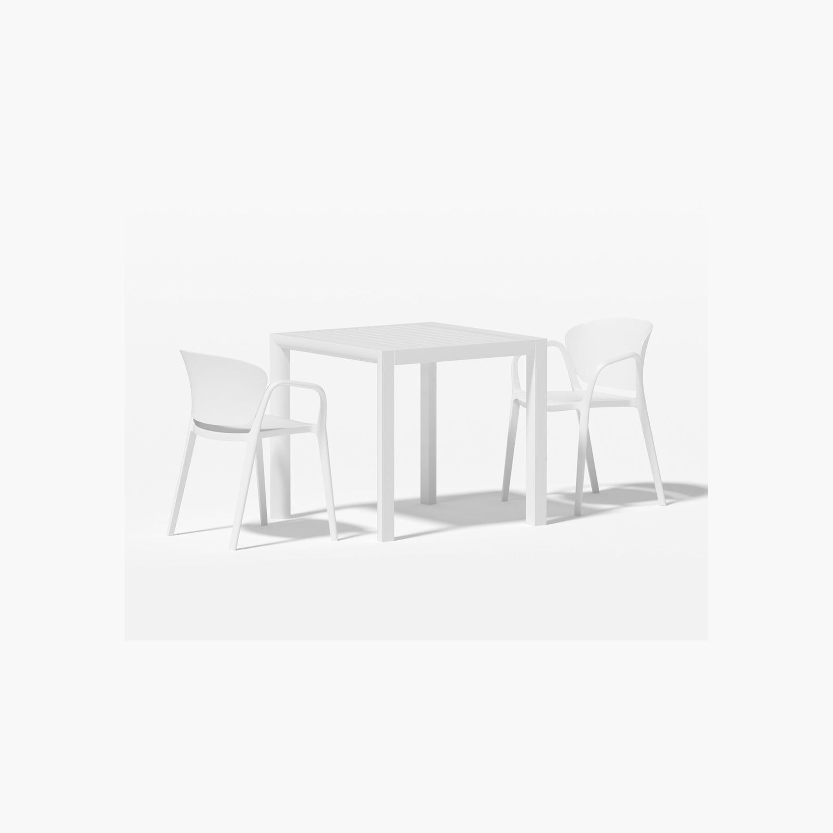 Arcus Table With Andi Chairs 3-Piece Outdoor Dining Set gallery detail image