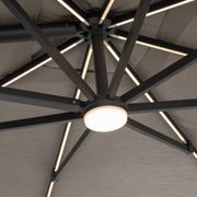 Agave 3m Square Cantilever Umbrella with Sunbrella Fabric gallery detail image