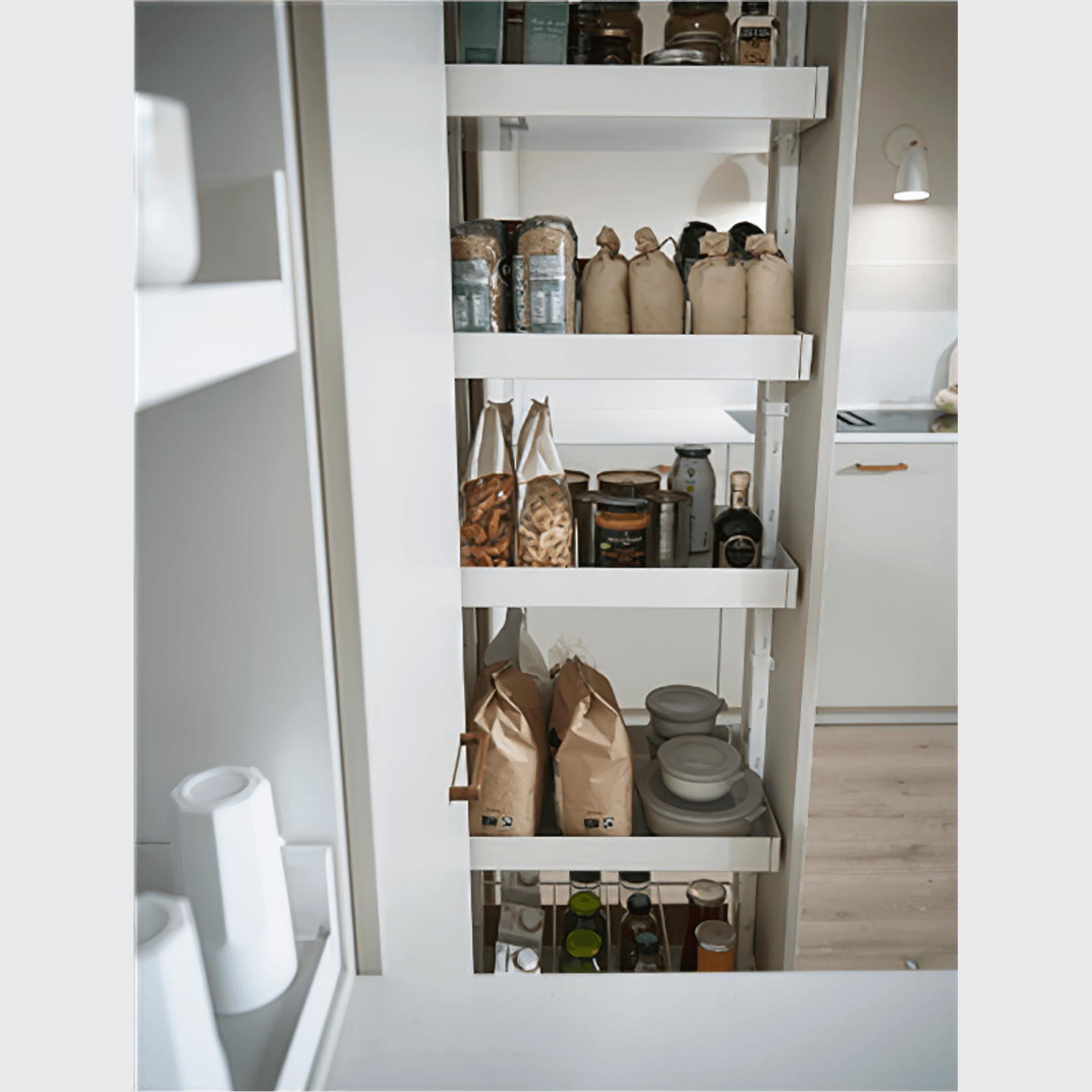 Peka Standard Larder Pull-out Liro 150mm | Complete Kit gallery detail image