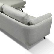 RANNI 3 Seater Sofa With Right Chaise - Warm Grey gallery detail image