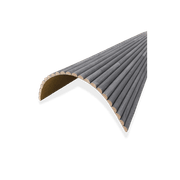 WOODFLEX Flexible Wooden Slat Wall Panel - Black - 2700mm x 600mm - Half Round 27mm gallery detail image