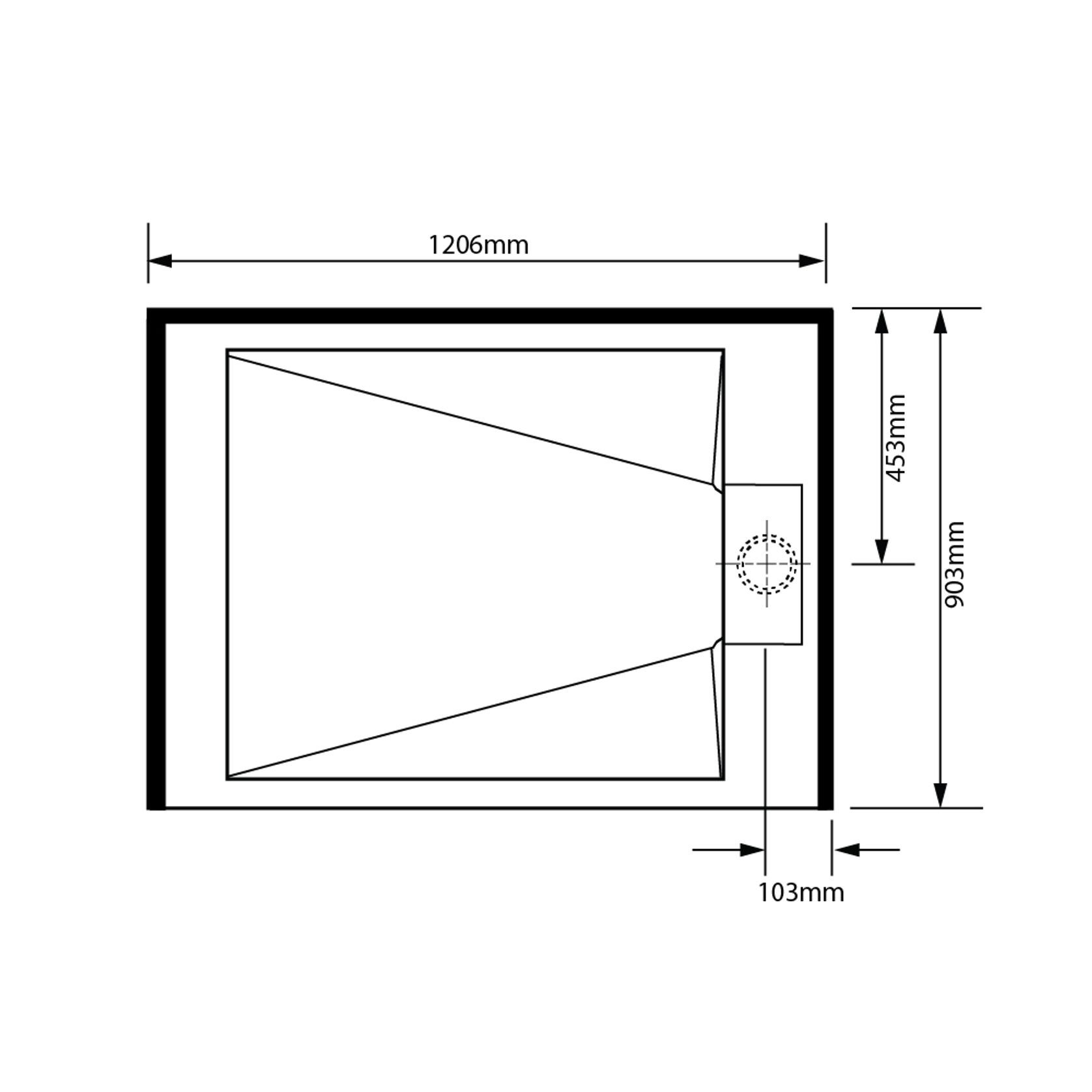 Pinnacle Alcove Tray 900x1200x900 gallery detail image