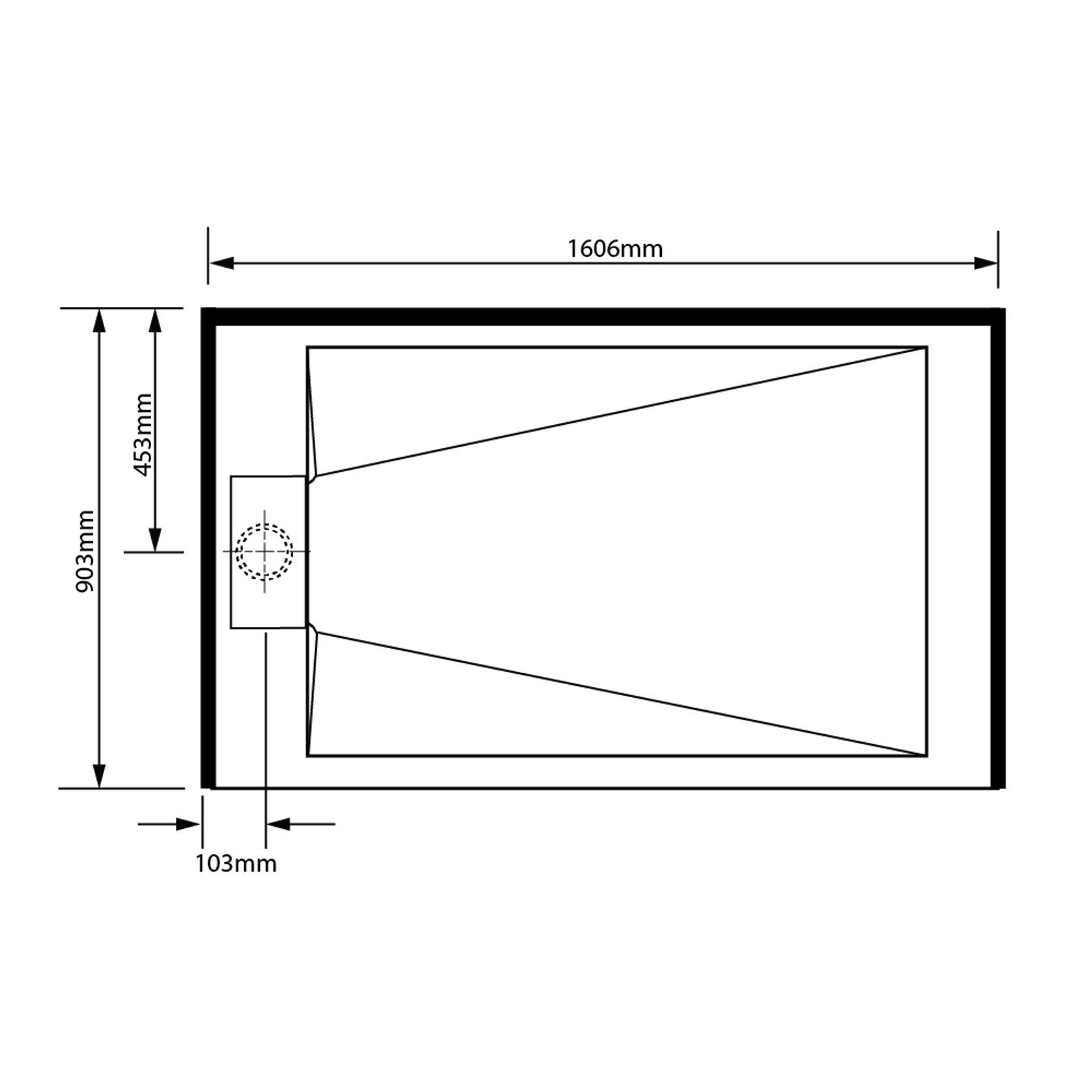 Pinnacle Alcove Tray 900x1600x900 gallery detail image