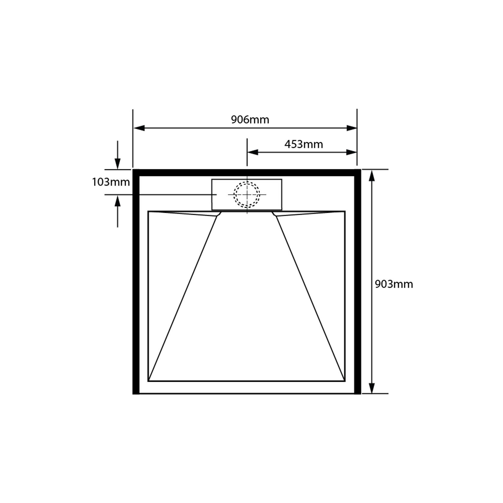 Pinnacle Alcove Tray 900x900x900 gallery detail image