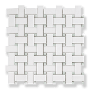 Basketweave Thassos & Ming Dots gallery detail image