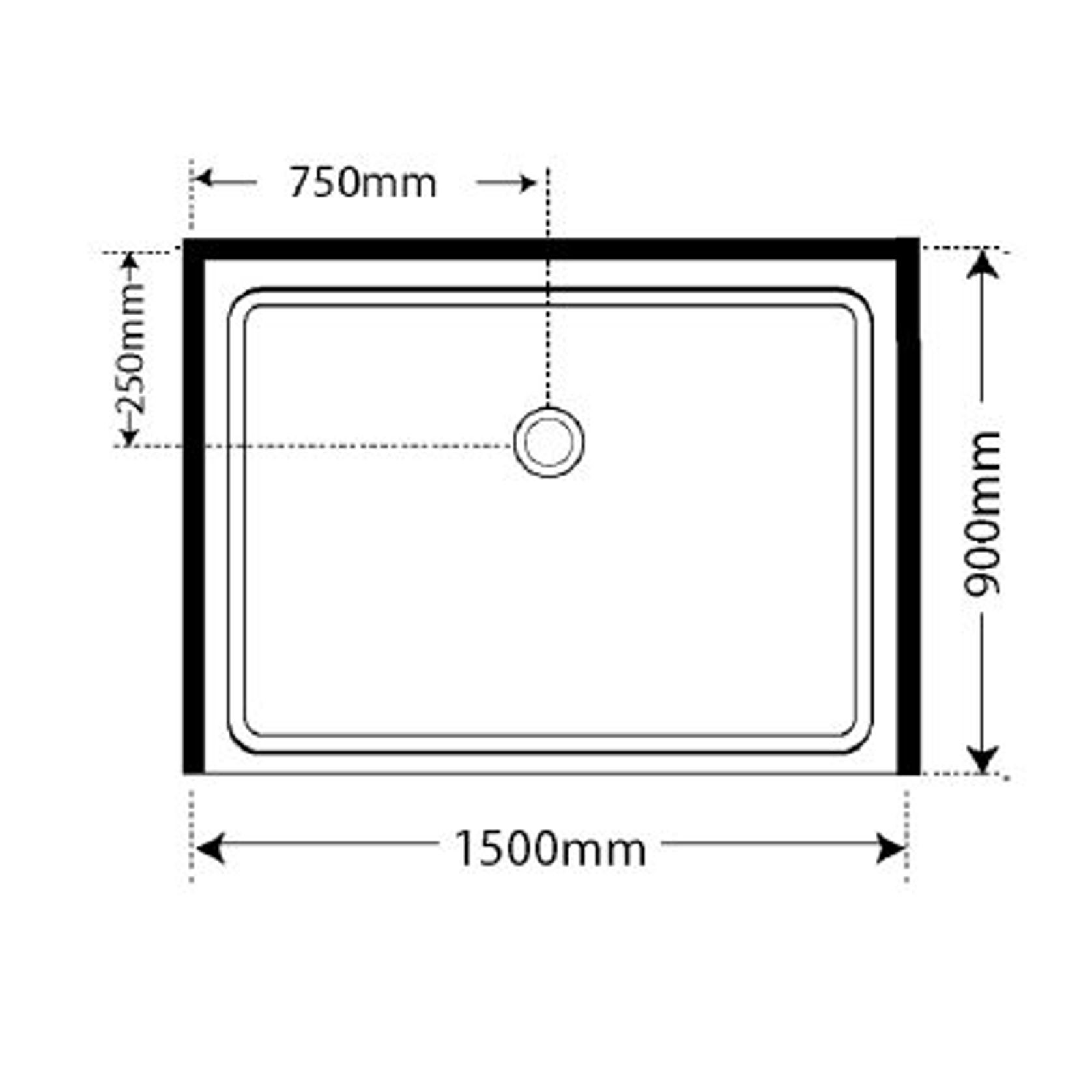 Adjustable Frameless Pivot Alcove 900x1500x900 gallery detail image