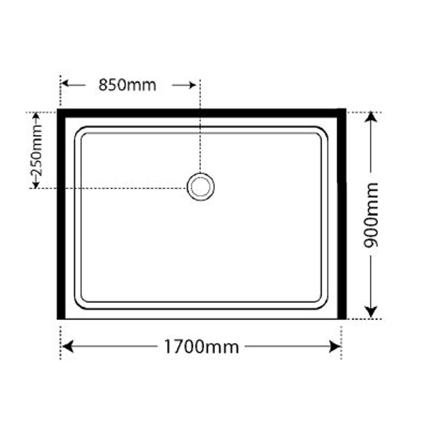 Adjustable Frameless Pivot Alcove 900x1700x900 gallery detail image
