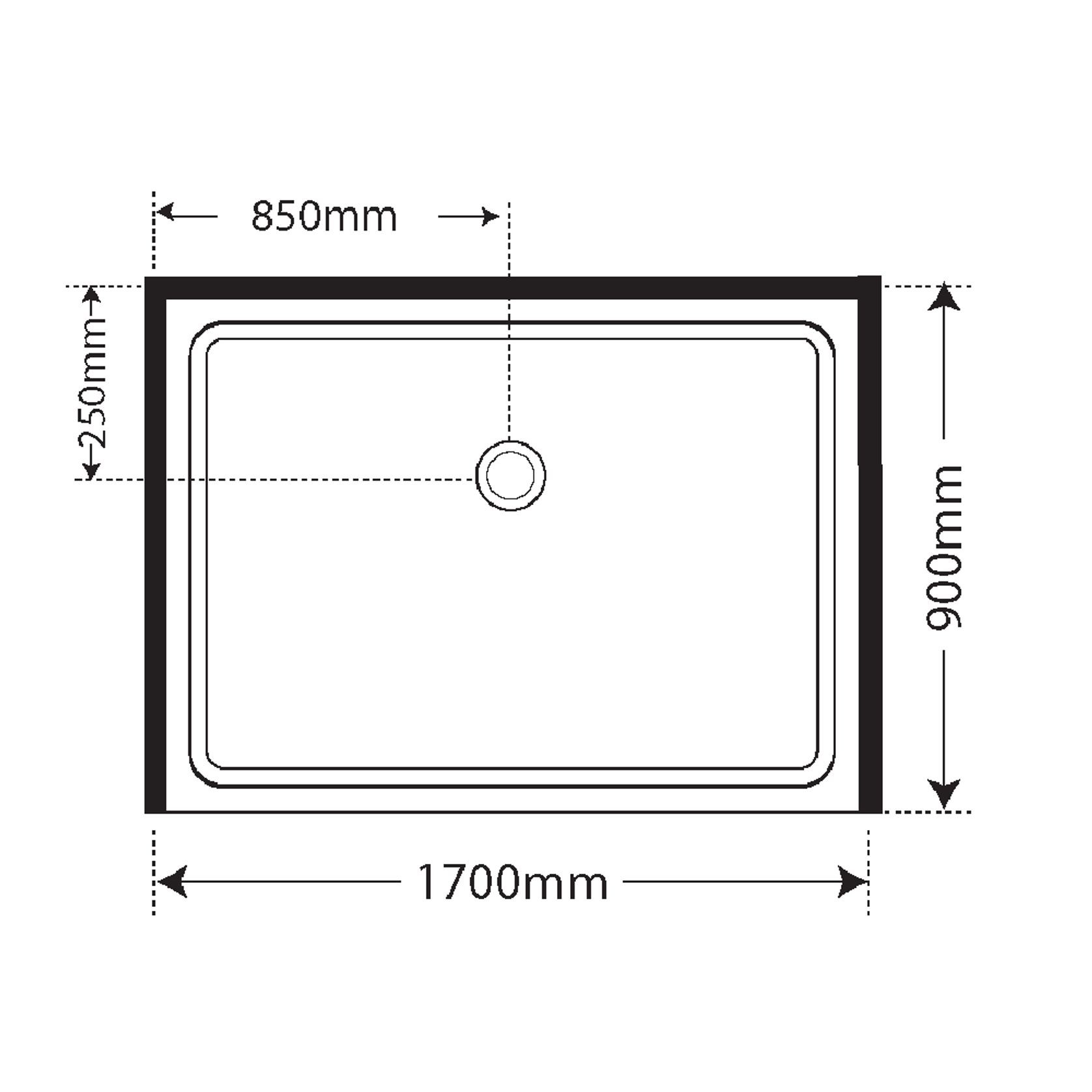 Premier Frameless Alcove Sliding Door Shower 900x1700x900 gallery detail image