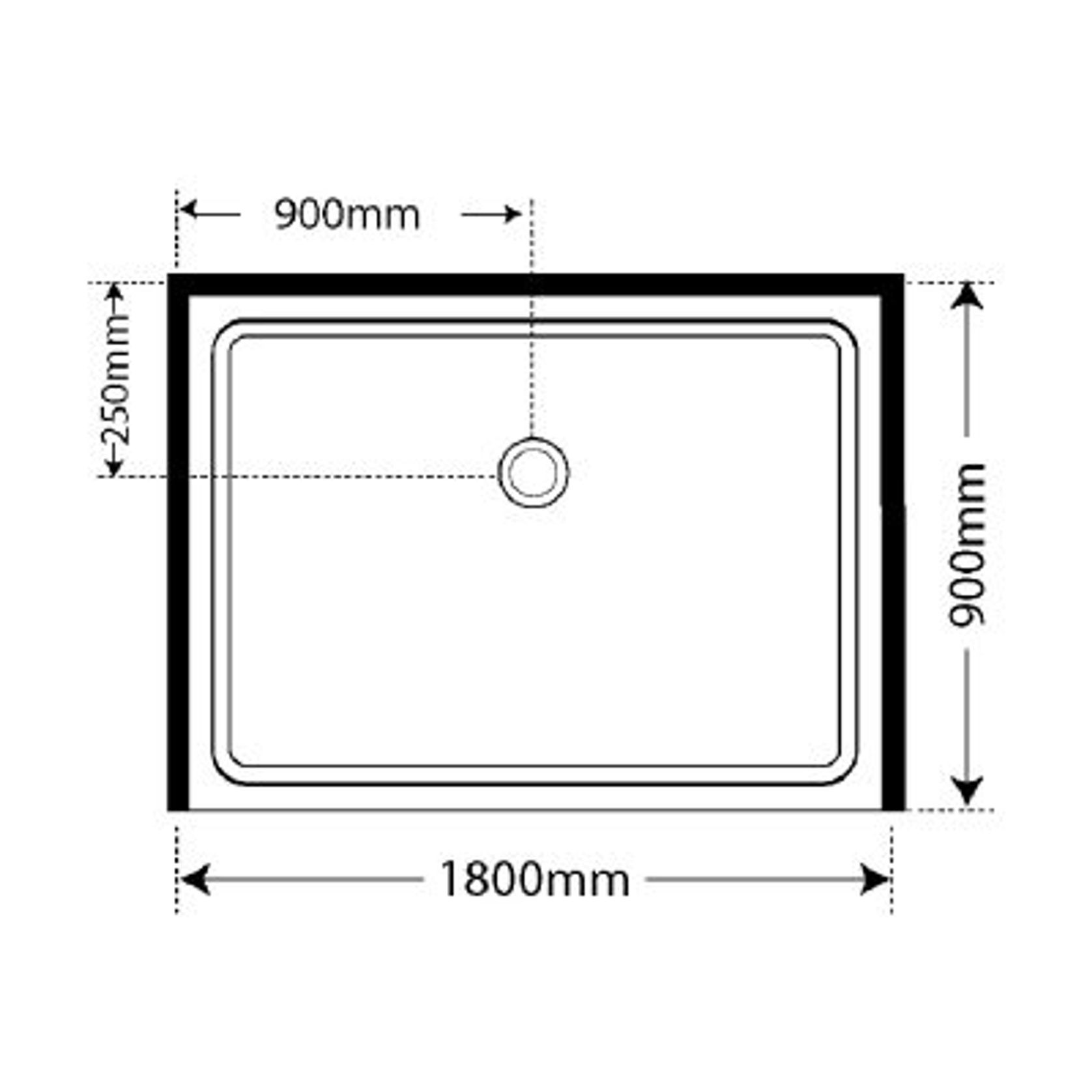 Adjustable Frameless Pivot Alcove 900x1800x900 gallery detail image