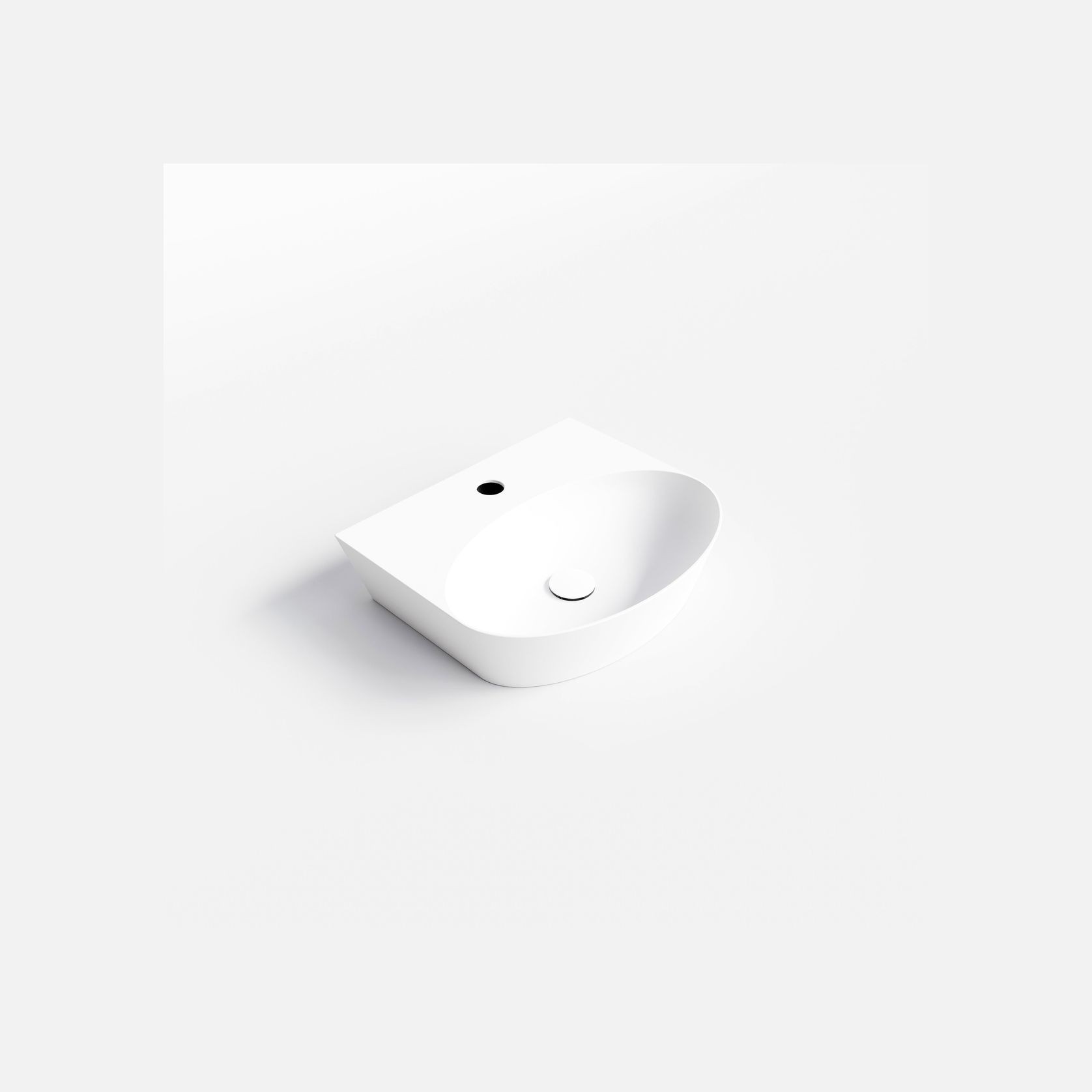 Pure Ellipse Ceramic Basin 460mm gallery detail image