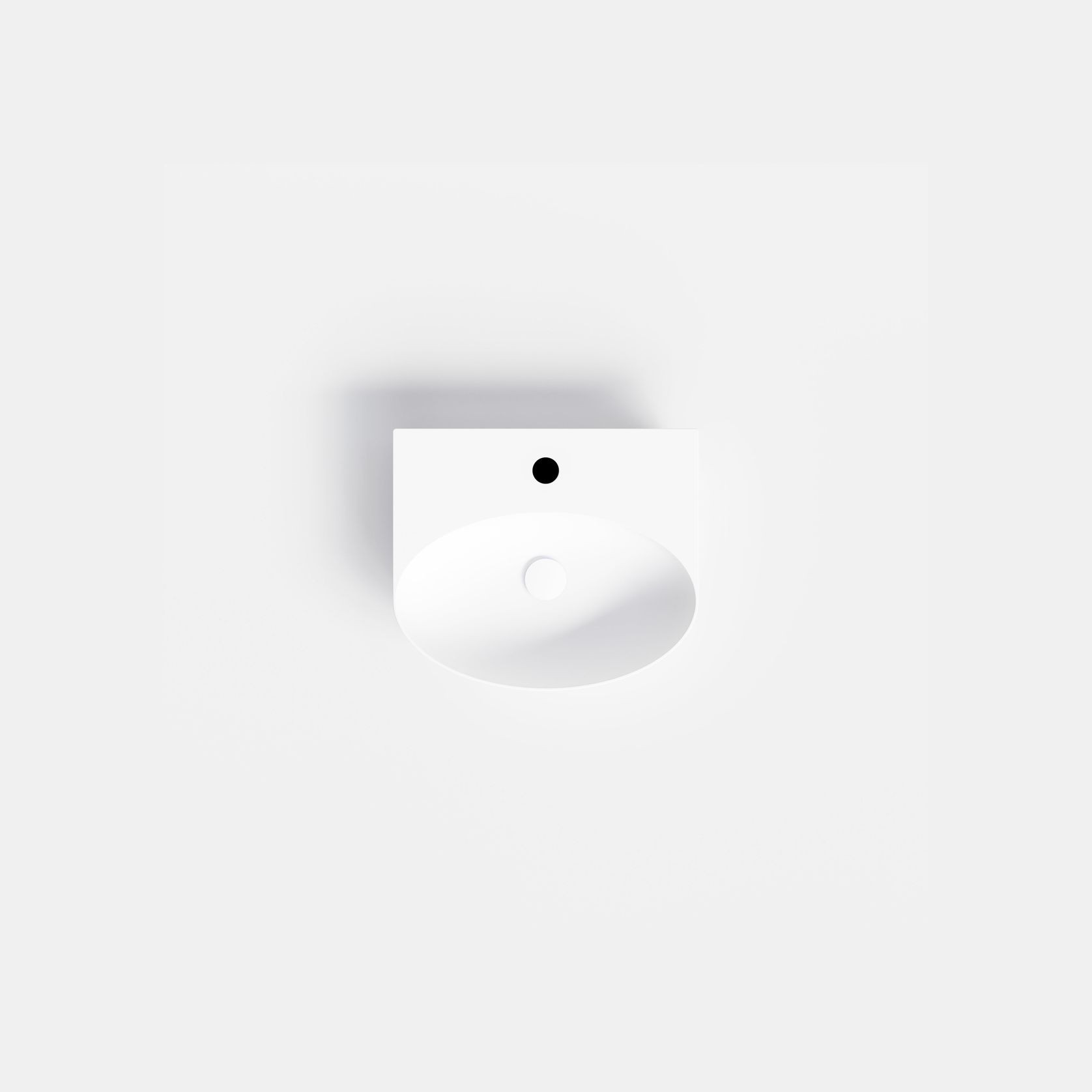 Pure Ellipse Ceramic Basin 460mm gallery detail image