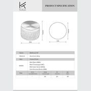 KT&CO Kitchen drawer knobs bellevue hill matt black / satin nickel / dark brushed brass/ champagne gallery detail image