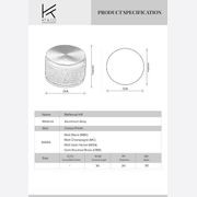 KT&CO Kitchen drawer knobs bellevue hill matt black / satin nickel / dark brushed brass/ champagne gallery detail image