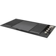 Artusi 104cm 4 Burner Built-In Gas BBQ - Black gallery detail image