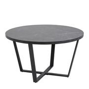 LOTTA Round Coffee Table 77cm - Black gallery detail image
