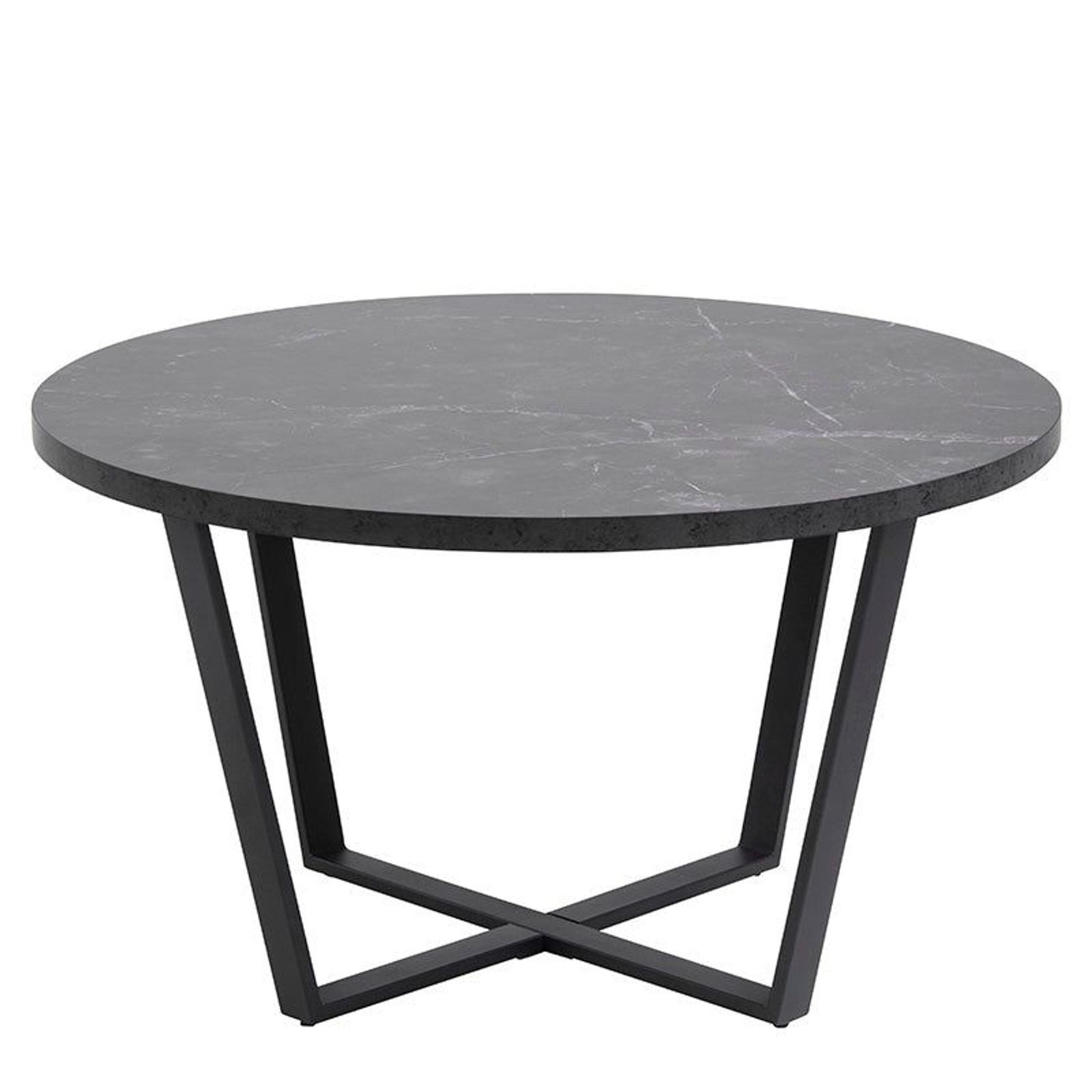 LOTTA Round Coffee Table 77cm - Black gallery detail image