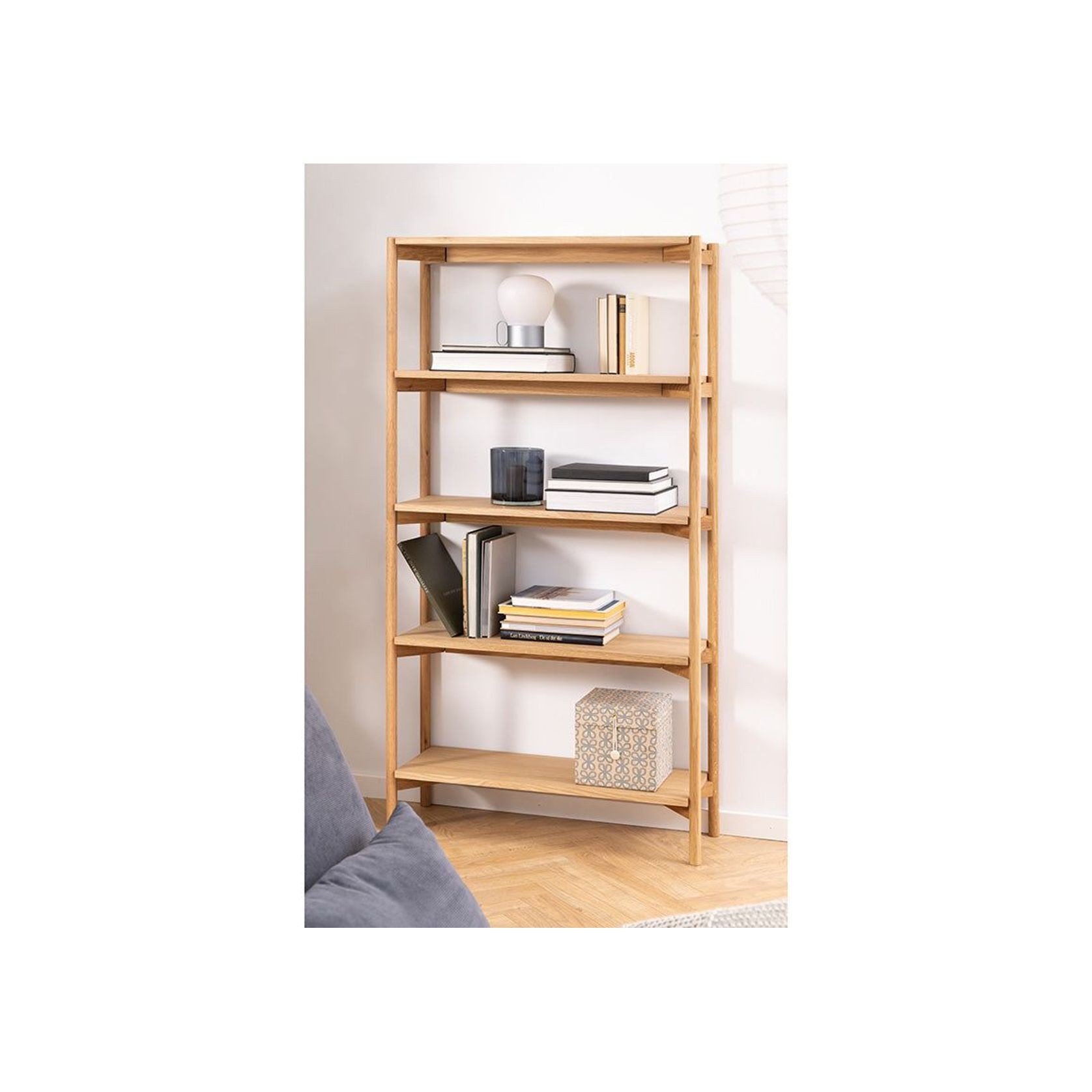 Braidwood Shelving Unit 86cm - Natural Oak gallery detail image