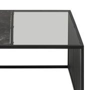 STRINGTON Square Coffee Table 80cm - Black Marble Effect gallery detail image