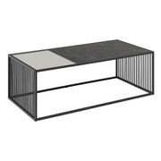 STRINGTON Rectangular Coffee Table 120cm - Black Marble Effect gallery detail image
