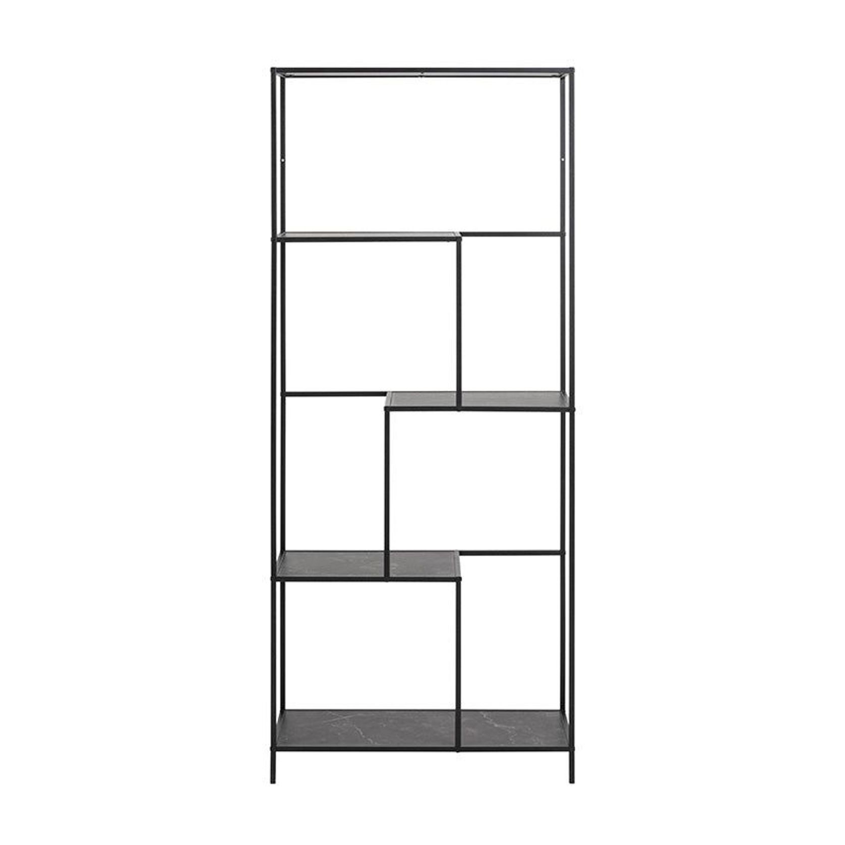 INFINITY Shelving Unit 72x170cm - Black gallery detail image