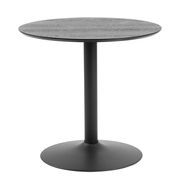 TITAN Round Dining Table 80cm - Black gallery detail image